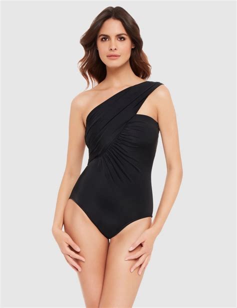 Goddess One Shoulder Tummy Control Swimsuit Crossroads