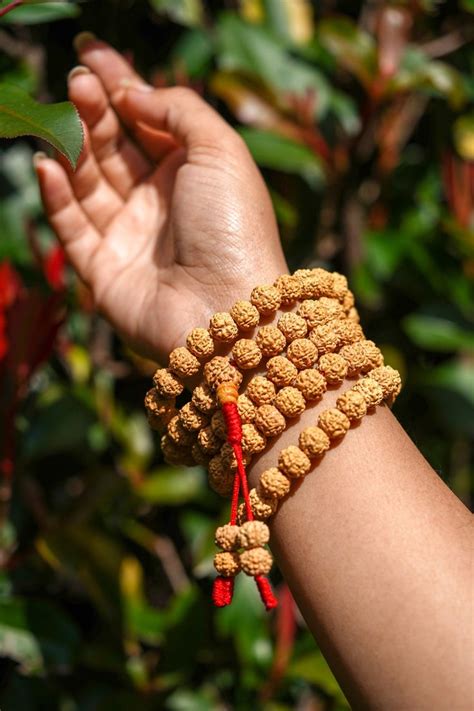 Genuine Rudraksha Mala Japa Mala Made With Natural Rudraksha