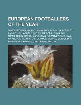 Libro European Footballers Of The Year Zinedine Zidane Marco Van