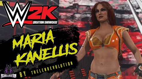 Wwe 2k Creation Showcase Maria Kanellis Wwe2k23 Wwe Youtube