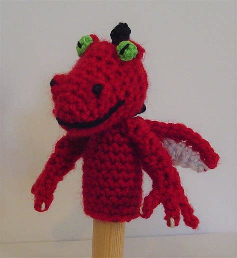 Dragon Finger Puppet Crochet PATTERN. Easy to Follow Pattern in English ...