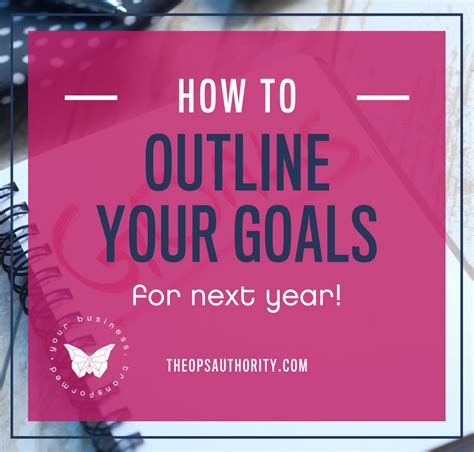 How To Outline Your Goals For Next Year The Ops Authority