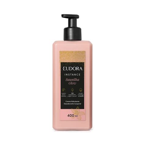 Creme Hidratante Desodorante Corporal Instance Baunilha Glow 400ml Eudora