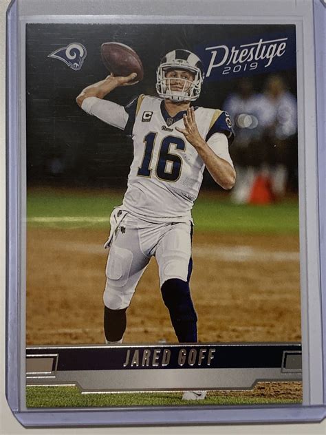 Panini Prestige Jared Goff Los Angeles Rams Football Card Ebay