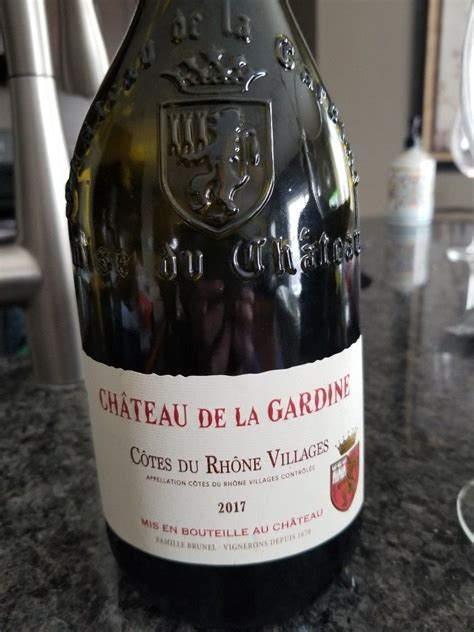 2017 Château de la Gardine Côtes du Rhône Villages France Rhône