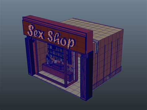 3d Cartoon Sex Shop Model