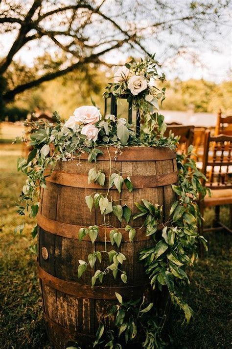 Top 20 Rustic Country Wine Barrel Wedding Ideas R R Wine Barrel