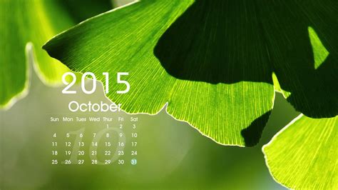 October-2015 Calendar Desktop Themes Wallpaper Preview | 10wallpaper.com