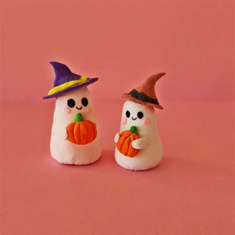 How to Make a Clay Ghost (Easy Halloween DIY!) - Leap of Faith Crafting