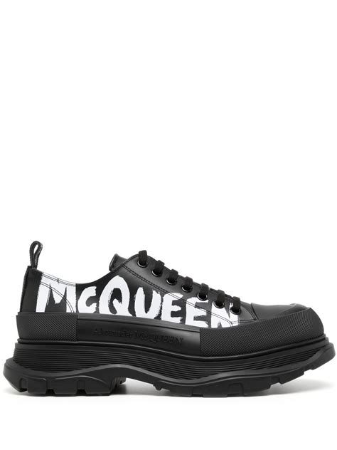 Alexander Mcqueen Tread Slick Graffiti Print Sneakers Farfetch