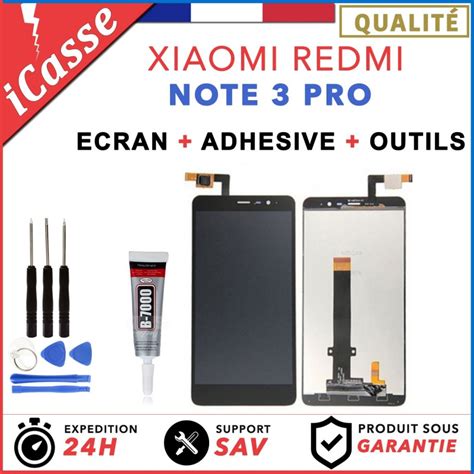 ECRAN LCD VITRE TACTILE POUR XIAOMI REDMI NOTE 3 PRO NOIR BLANC OR