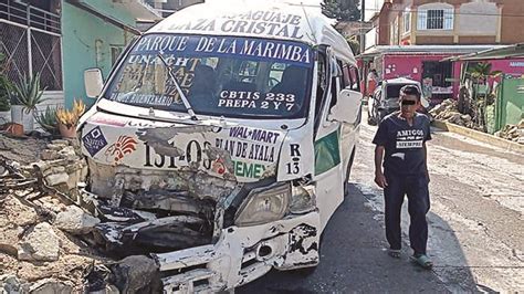 Colectivo Sin Frenos Da Carros Peri Dico El Orbe