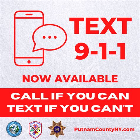 You Can Now Text 9 1 1 In An Emergency Putnam County Sheriffs Department