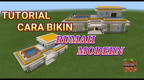 Tutorial Caranya Bikin Rumah Modern Minecraft Youtube