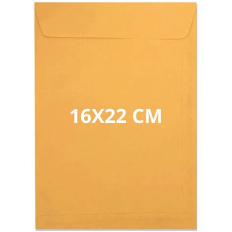 Caixa De Envelope Kraft Amarelo Ouro Saco 250un Comercial Atacado