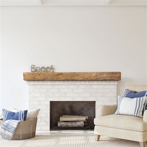 Rustic Fireplace Mantle 8h X 8d Farmhouse Mantel Large Mantle Thick ...