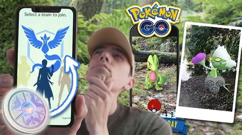 CHANGING TEAMS IN POKÉMON GO GO SNAPSHOT TREECKO COMMUNITY DAY