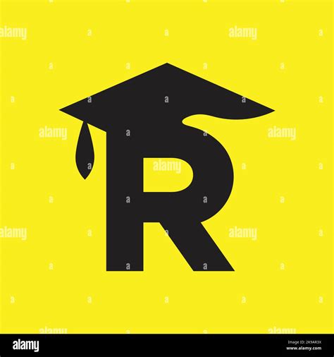R letter education logo design vector template Stock Vector Image & Art