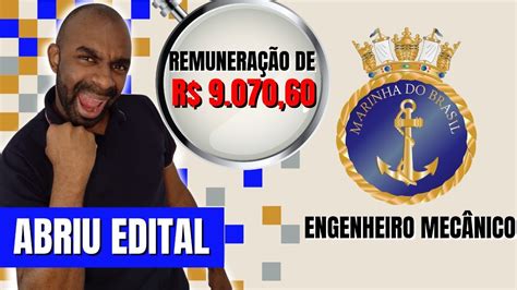 Edital Marinha Eng Mec Nica Eng Civil E Mais Youtube