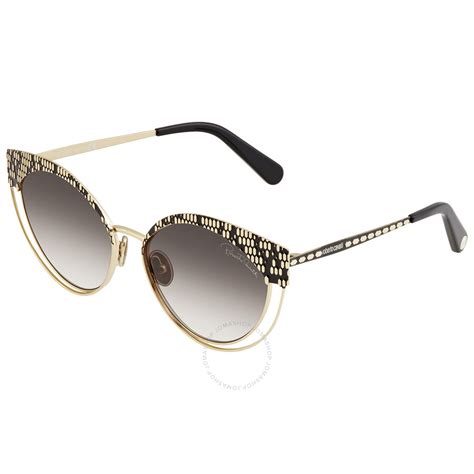 Roberto Cavalli Unisex Gold Tone Cat Eye Sunglasses Rc1125 32b 57 889214092250 Sunglasses