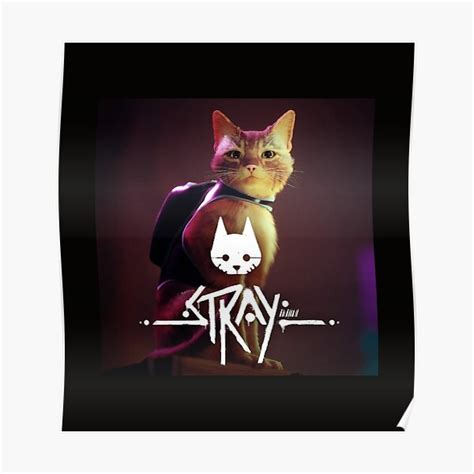 Stray Cat Game Stray Logo Poster For Sale By Zoon Shop Redbubble