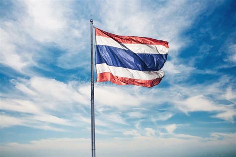 Waving Thai Flags Stock Image Image Of Tourism White 25856283