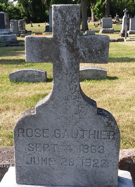 Rosalie Lyons Gauthier 1862 1923 Memorial Find A Grave