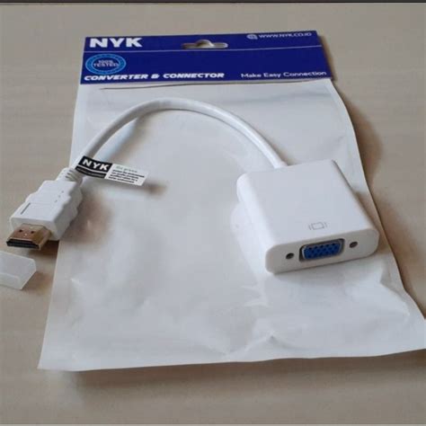 Jual Kabel HDMI To VGA Adaptor No Audio NYK Shopee Indonesia