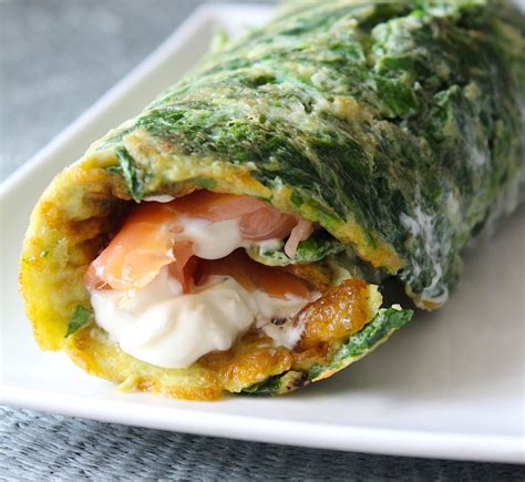 Spinazie Omelet Met Zalm En Roomkaas Enjoy The Good Life Spinazie