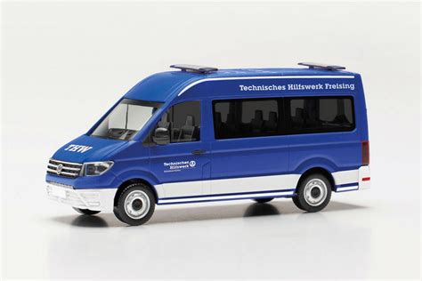 Herpa VW Crafter Bus HD MTW Jugend THW Freising Nr 097369 1 87 HN2421