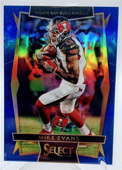 Panini Select Concourse Blue Prizm Mike Evans Ebay