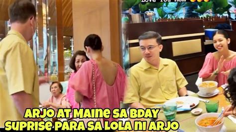 Maine Arjo At Mam Sylvia Sanchez Sa Birthday Suprise Para Sa Lola Nila