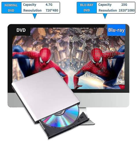 External Blu Ray Dvd Drive 3d Usb 3 0 And Type C Bluray Cd Dvd Reader