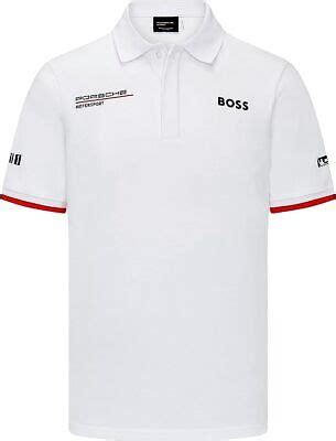 Porsche Motorsport Official Replica Team Poloshirt White Free Uk