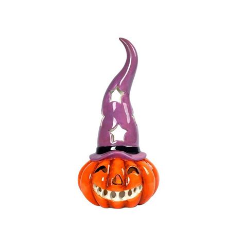 Lightahead Solar Powered Pumpkin Halloween Lights - Halloween Outdoor ...