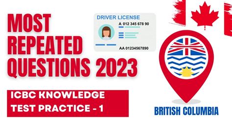 British Columbia Driving Practice Test Icbc Knowledge Test 2023 Youtube