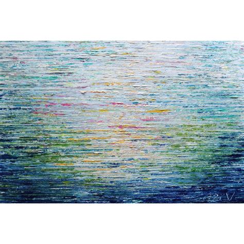 OCEAN WATER MIST Abstract Painting on Horizontal Large Canvas Original Modern Wall Art - Etsy