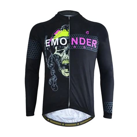 EMONDER 2019 hommes Long cyclisme Jersey vtt vélo vélo chemise