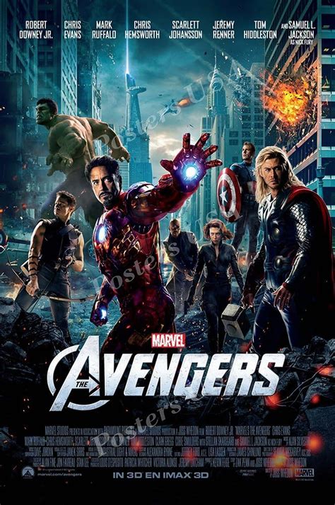 Amazon.com: Marvel Avengers Movie Poster Glossy Finish Made in USA ...