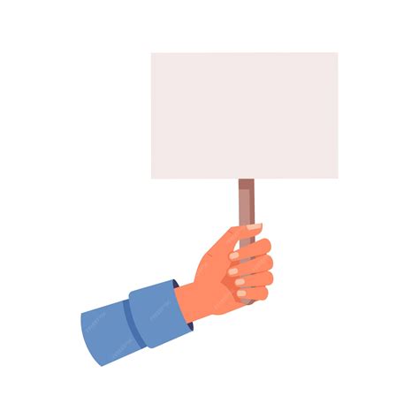 Premium Vector | Protesting banner placard with copy space