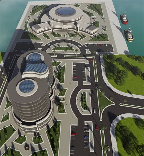 Redesign of the passenger terminal zone in Beirut port on Behance