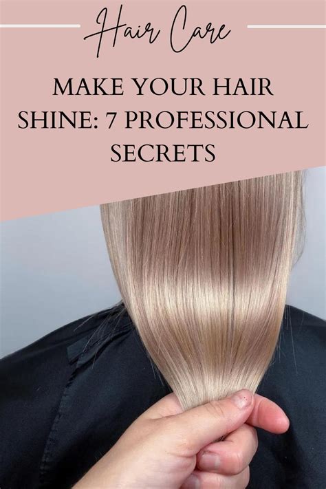 Make Your Hair Shine 7 Professional Secrets Top Beauty Magazines