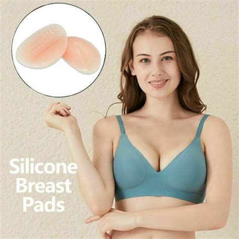 Silicone Bra Pads Inserts Breast Forms Gel Push Up Enhancers Swimsuits Bikini EBay