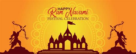 Happy Ram Navami Cultural Banner Hindu Festival Vertical Post Wishes