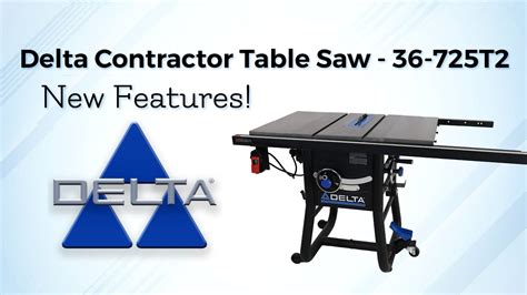 Delta 36 725t2 Table Saw New Features Youtube