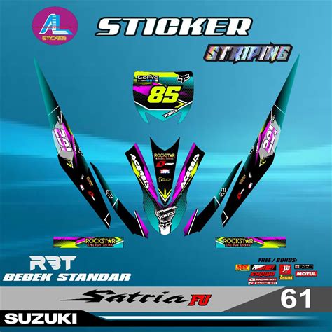 Jual Sticker Rbt Satria Fu Rbt Gastrack Bebek Standar Modif Rbt Satria