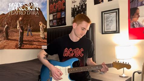 Ventanni Maneskin Guitar Cover With Solo Youtube