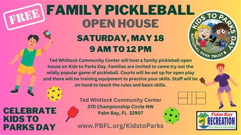 Family Pickleball Open House - National Park Trust