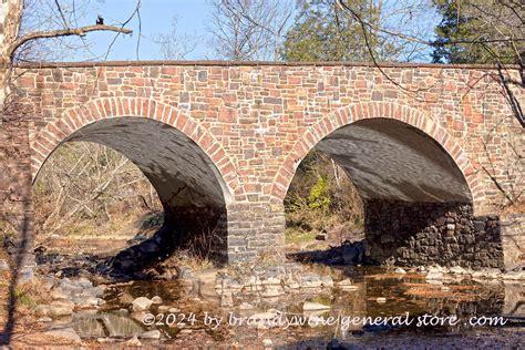 Stone Bridge In Manassas National Civil War Battlefield Park Art Print Brandywine General Store