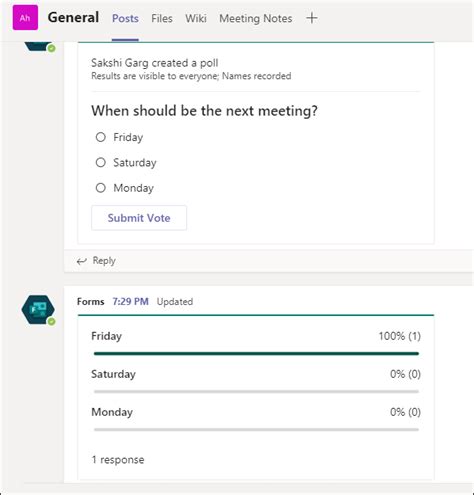 Comment Cr Er Un Sondage Dans Microsoft Teams L Aide De Forms Et De L